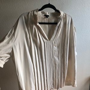 Ann Taylor White ruffle top
